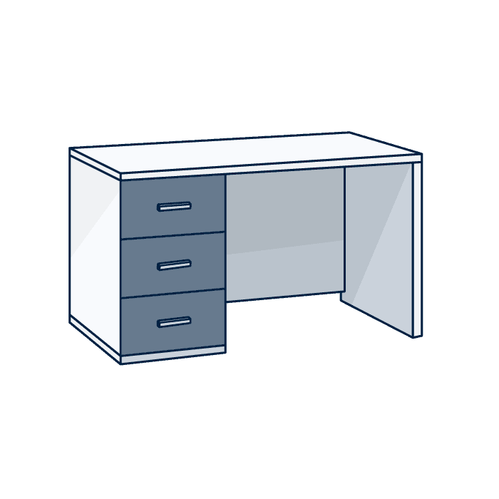 Bureau enfant (avec rangement)