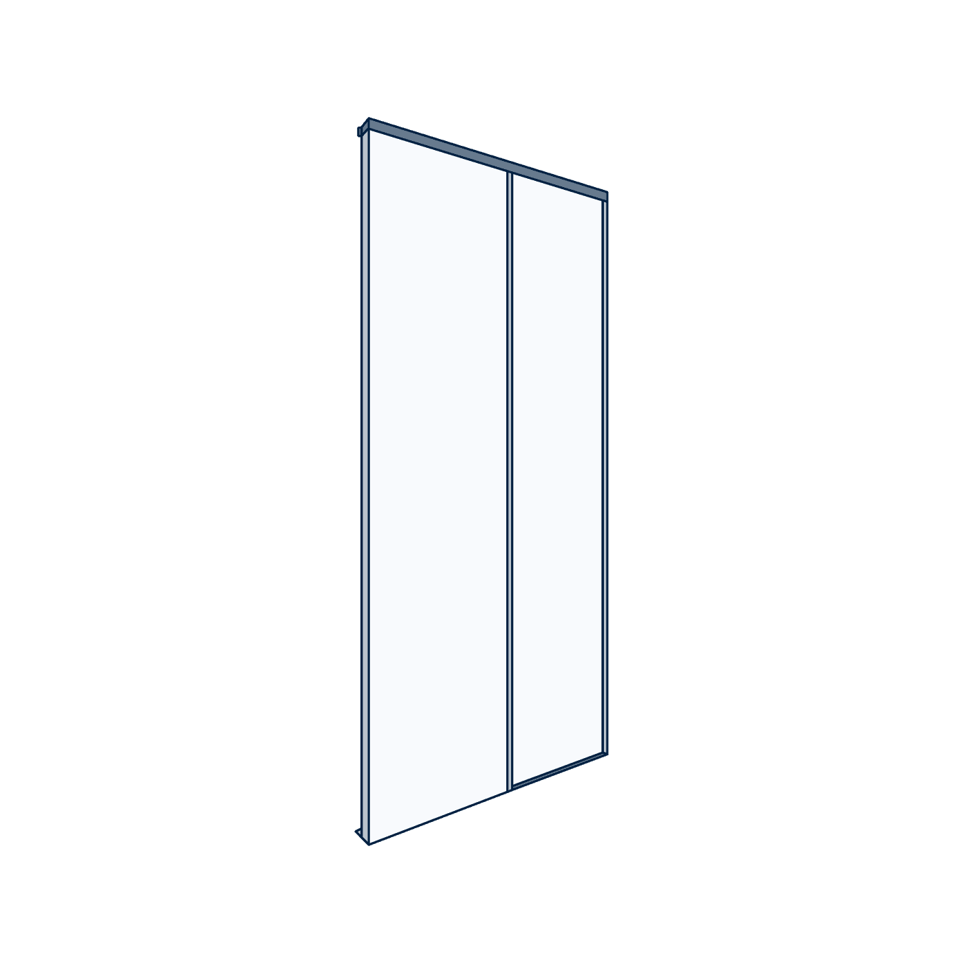 Installation portes coulissantes (2 vantaux)