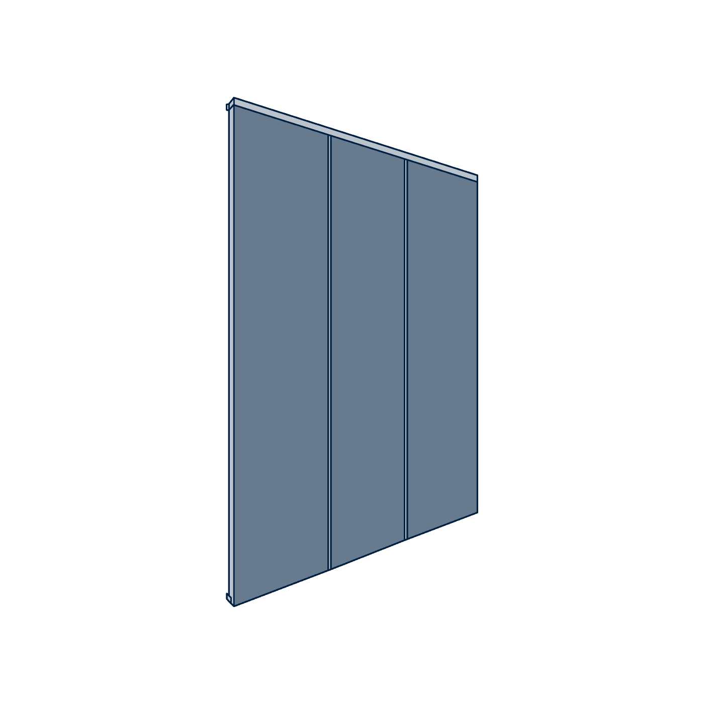 Installation cloisons coulissantes (3 vantraux)