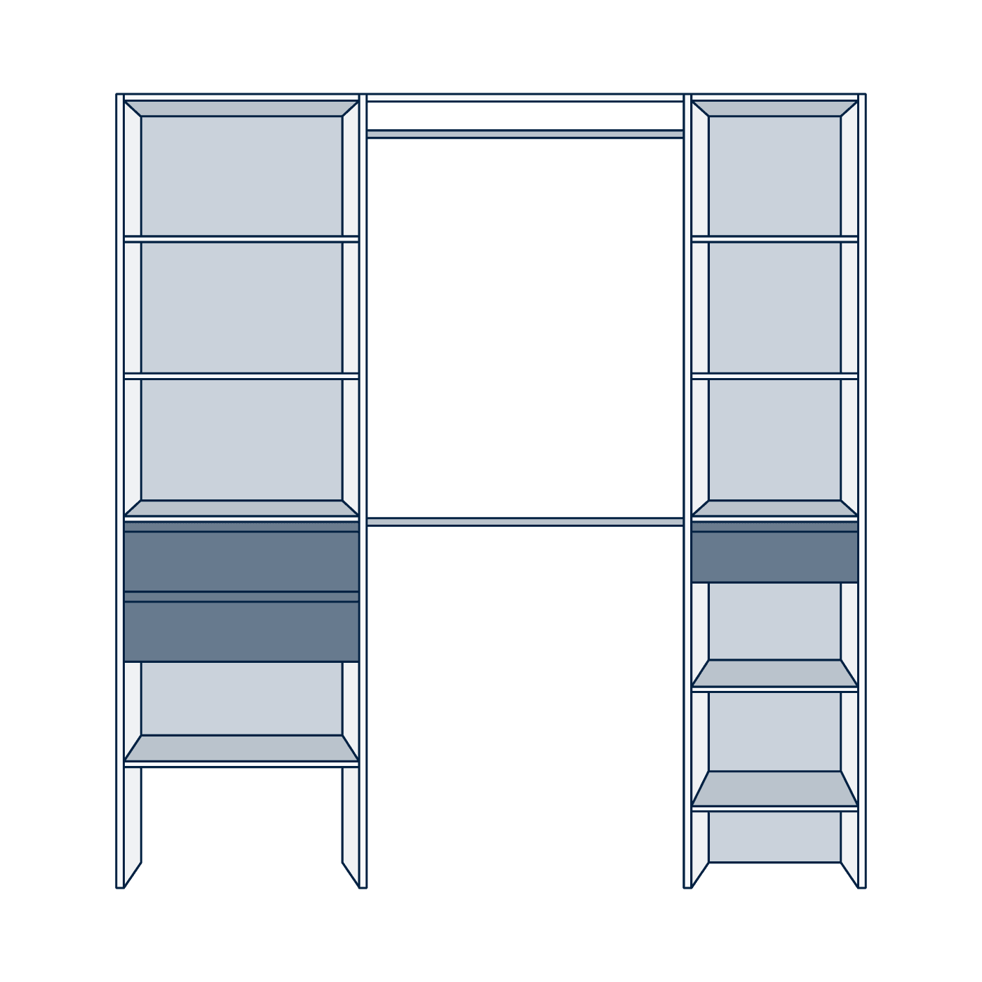 Installation kit dressing 2 colonnes