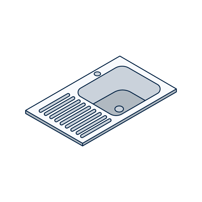 Installation évier + mitigeur