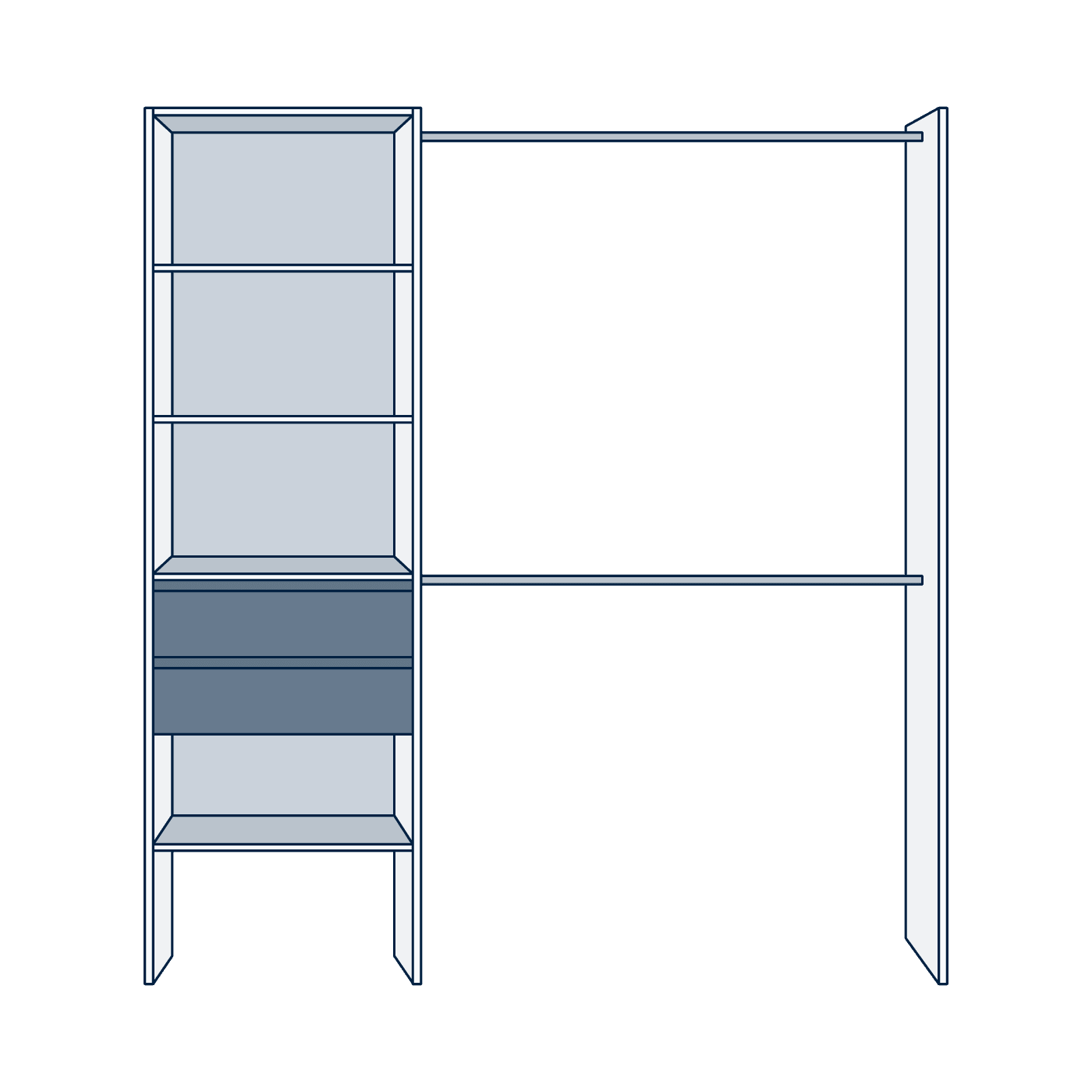 Installation kit dressing 1 colonne