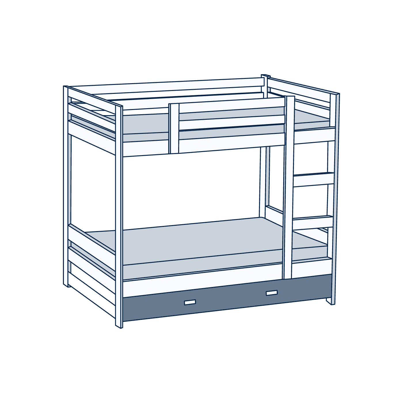 Démontage Lit superposé tiroir